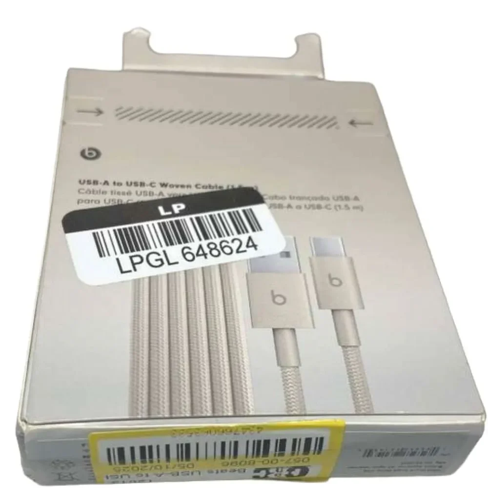 Genuine Beats USB‑C to USB‑A Woven Cable 1.5m – Surge Stone - Lot of 2- Box Wear